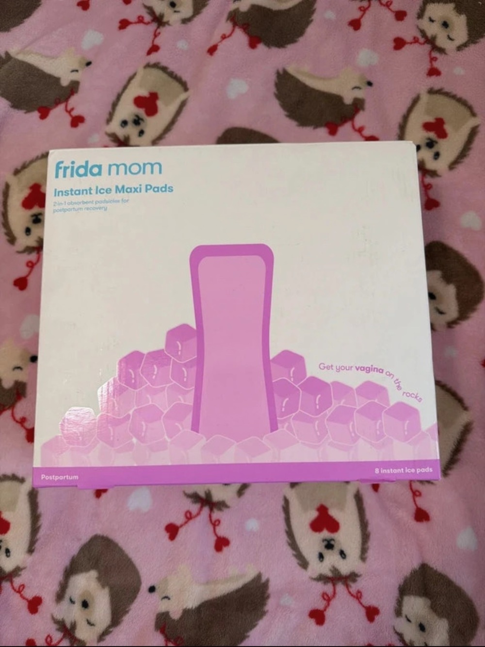 Frida Mom Instant Ice Maxi Pads - Pink Postpartum Cooling Pads